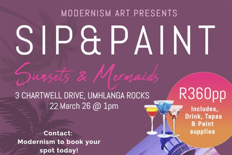 Sip & Paint by MODERNISM - Sunsets & Mermaids